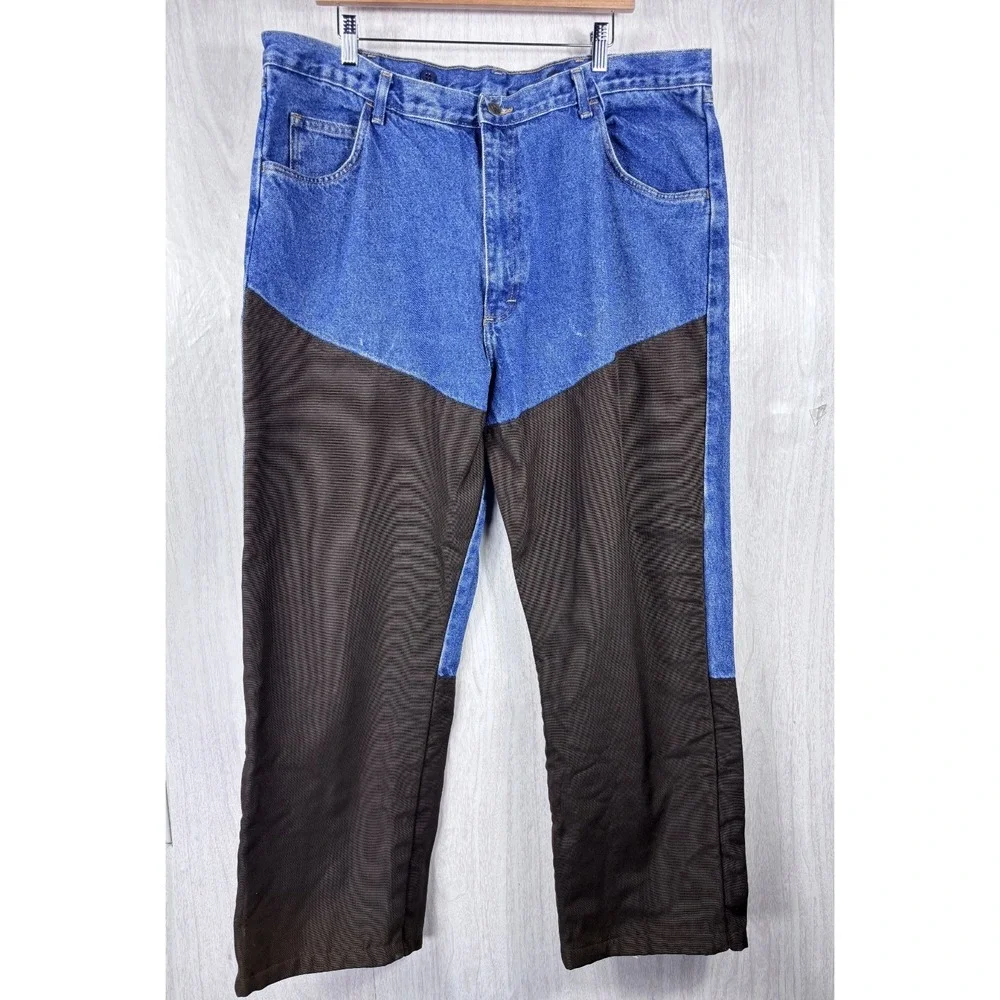 Wrangler ProGear Brush Pants‎ Mens 42x28 Denim Nylon Upland Hunting Workwear